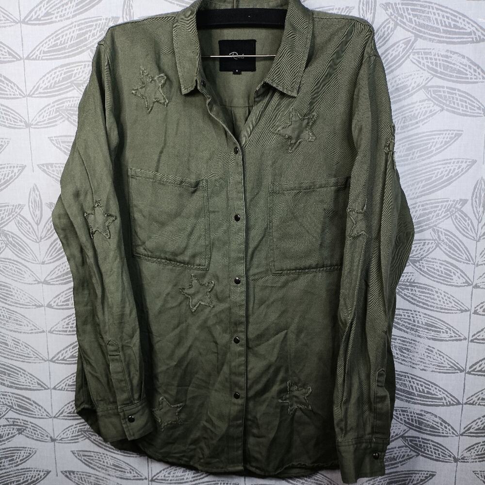 Rails Marcel Green Start Button Down Sage Normcor… - image 6